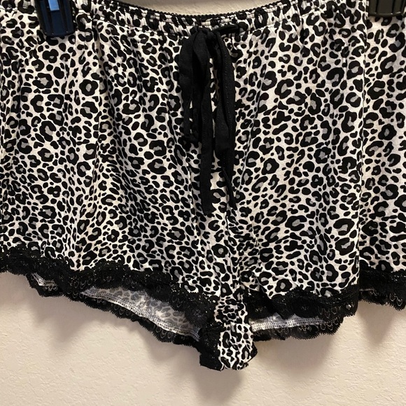 Rene Rofe Leopard Sleep Tank & Sleep Short With Lace Trim Size XL New W/O Tag - Picture 8 of 10